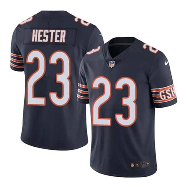 Men's Chicago Bears #23 Devin Hester Navy NFL 2021 Draft Vapor Untouchable Limited Stitched Jersey Men's Chicago Bears #23 Devin Hester Navy NFL 2021 Draft Vapor Untouchable Limited Stitched Jersey